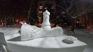 Sapporo snow festival 2024 walking tour [upl. by Eniotna]