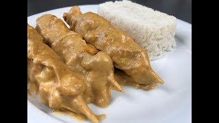 Recette de brochettes de poulet au saté 1930 [upl. by Fulvia585]