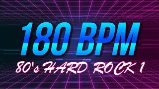 180 BPM  80s Hard Rock  44 Drum Track  Metronome  Drum Beat [upl. by Eicyal]