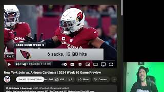 NY Jets Jets vs Cardinals preview [upl. by Eirdua]