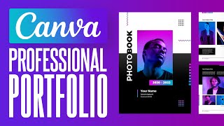 How To Make A Personal Portfolio Using Canva 2024 Tutorial for Beginners [upl. by Yemac]