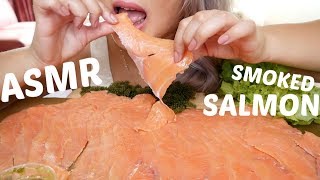 Giant Smoked Salmon  Seagrapes  ASMR Relaxing Eating Sounds  NE Lets Eat [upl. by Eisseb]