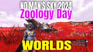 No Mans Sky 2024 Zoology On That Amazing Red Grass Planet [upl. by Irme]