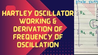 Hartley Oscillator  Derivation of Frequency of Oscillation  With Exam Notes [upl. by Enutrof]