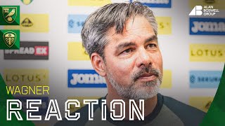 REACTION  Norwich City 00 Leeds United  David Wagner [upl. by Fuchs]