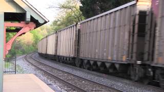 CSX Q303 and 2nd Unknown Coal Train  Kensington MD [upl. by Elicul]