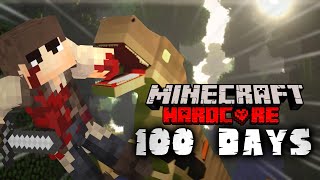 I Survived 100 DAYS In Jurassic World Minecraft Hardcore [upl. by Martinson]