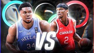 JUEGOS OLÍMPICOS PARÍS 2024 ¡EN VIVO  BÁSQUET GRECIA vs CANADÁ 🏀 [upl. by Eriha197]