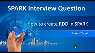 How to create RDD in spark  Interview question [upl. by Lizzy]