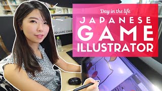 Day in the Life of a Japanese Game Illustrator [upl. by Cairistiona804]