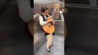 Marcin Patrzalek play new arrangement on elevator 🤯 shorts [upl. by Heiney]