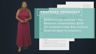 The Breakdown City councilmembers plan to set a guaranteed payrate for musicians [upl. by Kristianson509]