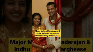 Major Mukund Varadarajan amp Indhu Rebacca Vargheese Unseen Family Photos 👨‍👩‍👦😍 Amaran majormukund [upl. by Aisetra]