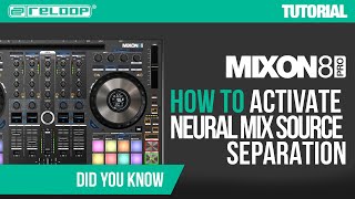 Mixon 8 Pro  How to Activate Algoriddim djay PRO AI Neural Mix™ I Did You Know Tutorial [upl. by Oravla643]