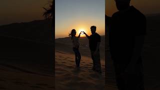 Sahara desert sunset view love ❤️ kritikamalik love sahara armaanmalik [upl. by Strephon71]