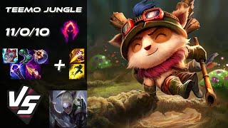 JUNGLE Teemo vs Diana  NA Challenger Patch 1422 [upl. by Elocn]