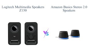 Logitech Z150 vs Amazon Basics Stereo 20 Speakers 🎵🔊 [upl. by Eniamraj]