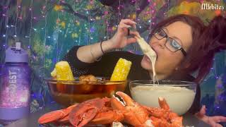 SAUCE QUEEN SEAFOOD BOIL MUKBANG ASMR BITES ONLY TALKING REMOVED [upl. by Aihseyn]