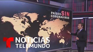 Todavía hay 15 países en el mundo sin contagios por coronavirus  Noticias Telemundo [upl. by Pahl]