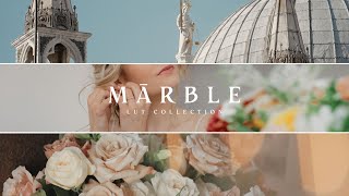 Marble LUT Collection  Flame Films x Gamut  Refined Wedding LUTs [upl. by Allenod]