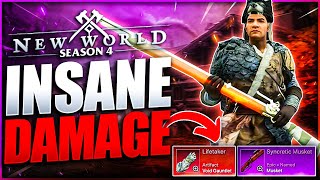 Musket Is INSANELY OVERPOWERED in New World Season 3 MAX DAMAGE Musket amp Void Gauntlet Gameplay [upl. by Salkin168]