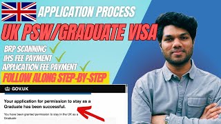 How to apply for UK PSW Graduate Route Visa  Explained in English  2024 [upl. by Eceinahs]