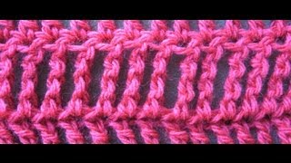 Double Treble Crochet or Double Triple Crochet Stitch dtr [upl. by Ayikin]