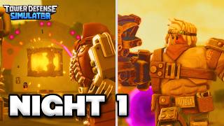 ALL NIGHT 1 CUTSCENES FOR HEXSCAPE EVENT  Roblox Tower Defense Simulator [upl. by Orpheus]