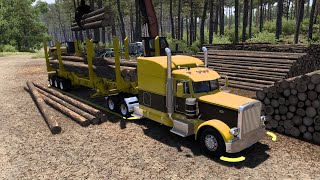 El Dorado to Texarkana with a load of logs  Paper Trail 26  Arkansas DLC [upl. by Kenna]