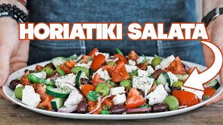 Traditional Greek Salad Recipe aka the Horiatiki Salata [upl. by Ellerahs]