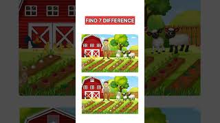 Find 7 Difference  Test Your Eyes And Find It 23 youtubeshorts shorts puzzle quiz [upl. by Aerdnaz279]