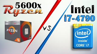 Ryzen 5 5600x VS intel i7 4790 Results will Surprise You [upl. by Ardnuhsor341]