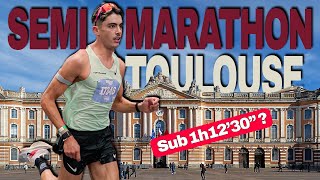 NOUVEAU RECORD AU SEMIMARATHON DE TOULOUSE  211km à plus de 17kmH [upl. by Ignatia]