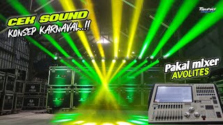 Cek Sound Riset Lighting konsep karnaval‼️ pakai mixer avolites tiger touch 2 sambil ngabuburit [upl. by Air]