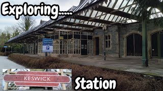 Exploring Keswick Railway Station  abandoned disused closed station  Cockermouth Penrith [upl. by Etienne]