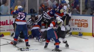 More Penguins vs Islanders Feb 11 2011 [upl. by Fernande]