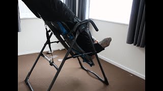 Teeter FITSPINE X1 inversion table unboxing and demonstration RAWreview [upl. by Handler83]