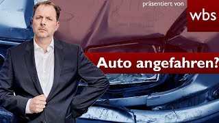 Beim Ausparken Auto angefahren – reicht ein Zettel  Rechtsirrtümer Rechtsanwalt Christian Solmecke [upl. by Tellford]