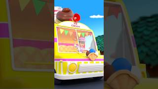 Roda Pada Truk Es Krim Lagu 3D Shorts Fun Trend wheelsontheicecreamtruck [upl. by Nwahsauq287]