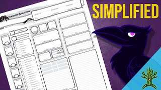 DampD Character Sheet Basics [upl. by Lashar]