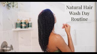 Natural Hair Wash Day Routine for Growth and Length Retention [upl. by Yeblehs]