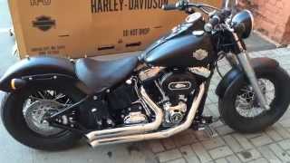 HarleyDavidson Softail Slim 13 Bassani exhaust [upl. by Cho]