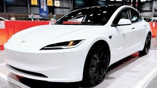 2024 Tesla Model 3 Highland Pearl White  Review Interior And Exterior [upl. by Drucilla]