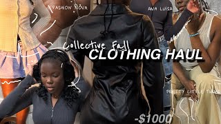 1000 Collective Winter Clothing Haul PLT Ana Luisa Fashion Nova [upl. by Ehlke]