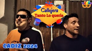 Chirigota Callejera Tanto lo quería Andy y Lucas Carnaval de Cádiz 2024 Callejeras en la calle [upl. by Hanad]