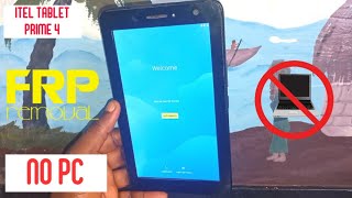 Itel Prime 4 Google Account Bypass  ITEL 1704 Frp Bypass  Without Pc [upl. by Ahtivak]