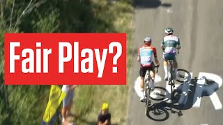 Jasper Philipsen FORCES RIVAL TO ROADSIDE In Stage 18 Of The Tour de France 2023 [upl. by Naryk207]