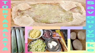 Torta Salata di Porri e Patate II Savoury Cake with Leeks and Potatoes  Easy Recipe [upl. by Ethben]