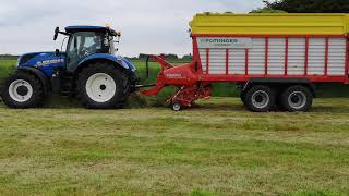 New Holland with Pottinger Forage Wagon [upl. by Jehiah]