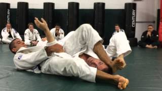 Rener Gracie rolling with Brett Thompson at Norfolk Karate Academy [upl. by Eimrots]